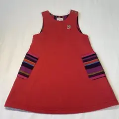 Paul Smith ポールスミス 赤 ボーダー カラフル ワンピース 90