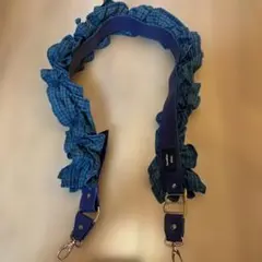 familiar Bibiy. フリルストラップ　青チェックのサムネイル