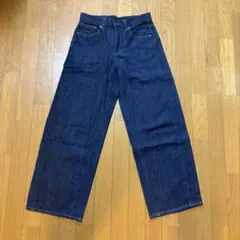 GU ダークブルーワイドパンツ