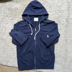 Champion ネイビー ジップアップパーカー M