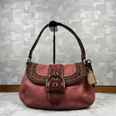 Coach Soho Pink Shoulder Bag Leather