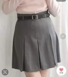 ベルト付きタックスカショーパンのサムネイル