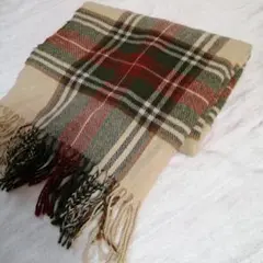 チェックマフラー　ストール