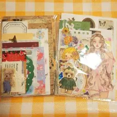 お試しセット】コラージュ素材♡ステッカー♡おすそ分け♡100点セット 