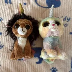 Ty ユニコーンぬいぐるみ 2体セット