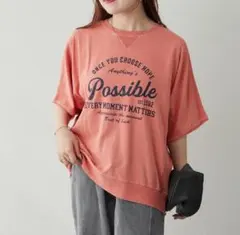 新品◇ピグメントドルマンTシャツ　コットン100％　nao