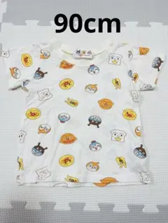 90cm アンパンマン キャラクター Tシャツ 半袖 夏 保育園 幼稚園