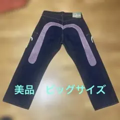 evisu デニム 7001 38×35 大黒 恵比寿 ビックカモメ エビス エヴィス EVISU 大黒 デニム カモメ 水色 極太 40×35 | 3moon