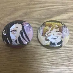 鬼滅の刃 22巻 特装版 缶バッジ 竈門禰豆子 我妻善逸 2点セット