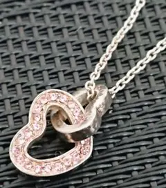 B フォリフォリ Folli Follie ダブルハート ネックレス W