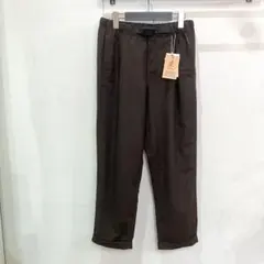 新品 GRAMICCI グラミチ　ウール　タックテーパード　パンツ ブラウン S