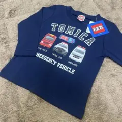 新品☆トミカ働く車カットソー　ロンＴ　　90cm