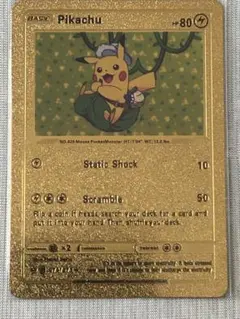 Pikachu ゴールド仕様 カード 海外限定