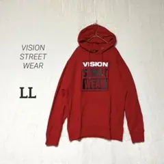 【VISION STREET WEAR】美品✨ロゴプリント 長袖パーカー LL