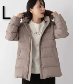 新品 グローバルワーク ウツクシルエット 撥水 ダウンコート モカ L