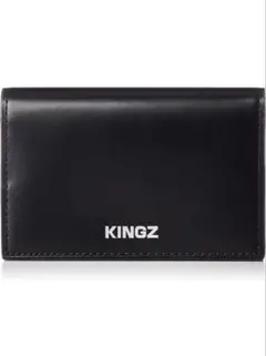 訳有品　キングズ　KINGZ ガラスレザー 名刺入れ　ブラック　未使用品のサムネイル