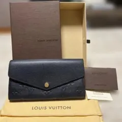 美品LOUIS VUITTONモノグラムアンプラントポルトフオイユサラネイビー