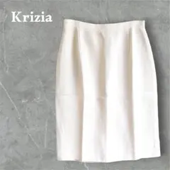 KRIZIA✨️クリツィア Iラインスカート 膝丈 白 ホワイト スリット 春夏のサムネイル
