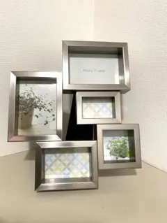 スタンド式シルバーフォトフレーム 5個