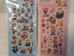 2枚セット　ズートピア ステッカー