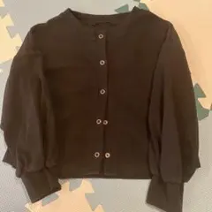 GU キッズ　黒　カーディガン