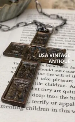 アメリカ ヴィンテージ クロス ロザリオ ネックレス ユーロ アンティーク