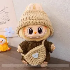 新作入荷♡可愛い★ラブブ服　labubu ぬいぐるみ着　着せ替え服　3点セット