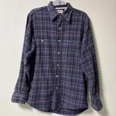 L.L.Bean ネルシャツ パープル系チェック