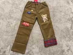 新品未使用 ミキハウス 豪華 ぷっちー 車 コーデュロイ パンツ 110サイズ