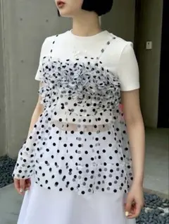 POPPY WAVE GATHERED PEPLUM BUSTIER DOT - メルカリ