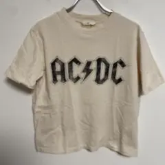 H&M AC/DC バンドTシャツ 半袖 ベージュ 160 XSのサムネイル