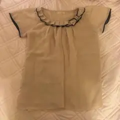 面*り様 リボン付き　カットソーのサムネイル