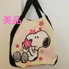 【美品】スヌーピー　バルーントートバッグ　マザーズバッグのサムネイル