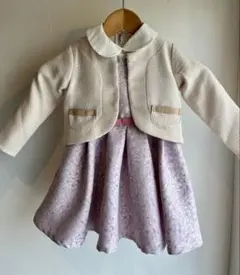 入園式 女の子 フォーマルワンピース100 nino 3点セット