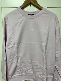 美品　A.P.C. 薄ピンク　トレーナー L