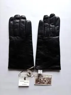 K*u様 【希少！】HELMUT LANG ブラックレザー手袋 レディース 黒