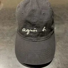 agnès b. ブラック ベースボールキャップ