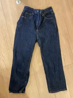 GU ストレートデニム S ダークブルー
