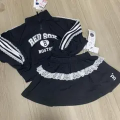 しまむら MLB トレーナー ハーフジップ スカー annaコラボ セットアップ