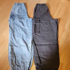 GU　GIRLSカーゴジョガーパンツ　2点セット　M（150）