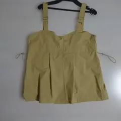 【前後2WAY・丈調節可】HUNCH❤ 大人上品イエロー ビスチェ【着回し抜群】のサムネイル