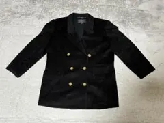 Leilian レリアン 黒 ダブル ジャケット 11号 カシミヤ100%