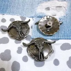 ネジ式35mmコンチョ 2個セット 燻み加工 コンチョ レザー C-040 - メルカリ