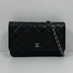 CHANELシャネル APO250 マトラッセ チェーンウォレット MBZ384