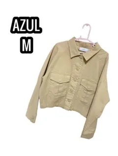 アズールバイマウジー ジャケット 羽織り カジュアル シンプル コットン混 M