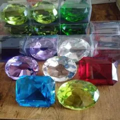 8cmダイヤモンドカット　推し色5色セット　ピンク紫黄赤水色　まどマギカラー 6cmダイヤモンドカット 推し色5色セット ピンク紫黄赤水色 まど