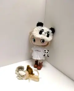 アイマスクとミニチュアパンダさんセット（イーマリー·ハッピードール）