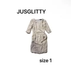 【JUSGLITTY】　ピンク　ワンピース　上品　サイズ1