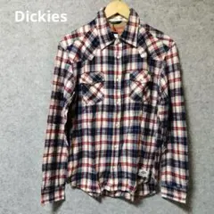 ✨Dickies チェック柄 長袖 ネルシャツ