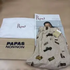 値下26完売未使用タグ付Papas麻100%クラッシックカー総柄ハーフパンツ48のサムネイル